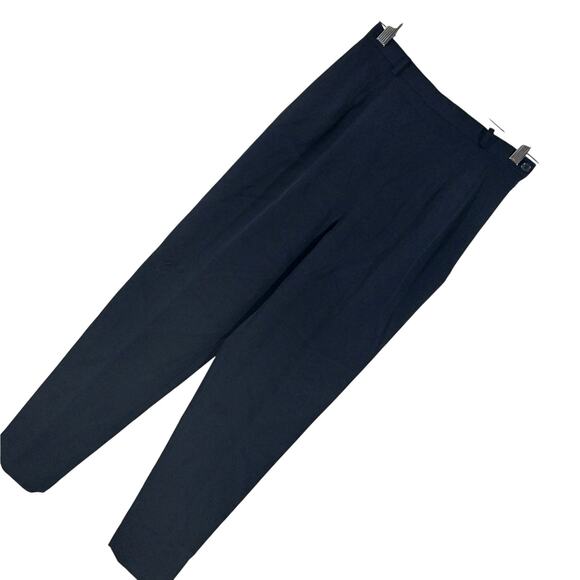 TALBOTS! DEEP NAVY HIGH WAIST 100% FINE WOOL TROUSER STYLE PANTS, SLACKS! SZ 6 - Picture 1 of 10